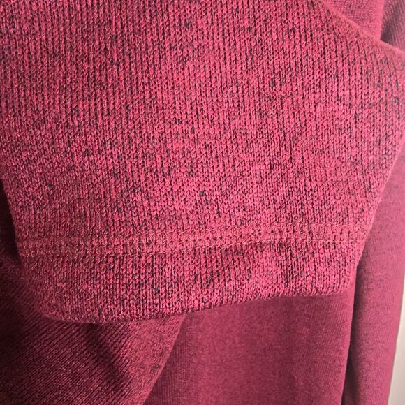 Wrangler Authentics Men's Size 2XL Dark Red 1/4 Zip Pullover Sweater - Picture 6 of 13